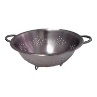 RVS vergiet op pootjes 28 cm